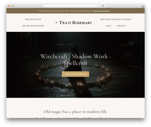 Clover WordPress theme - teaandrosemary.com