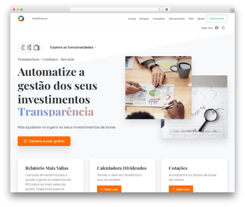 Pixfort likes WordPress plugin - onefinance.pt