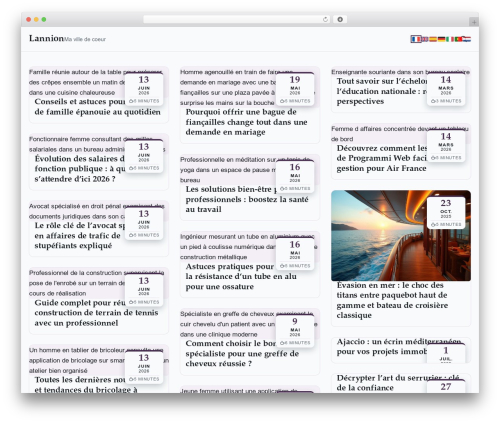Esteem WordPress theme design - ot-lannion.fr
