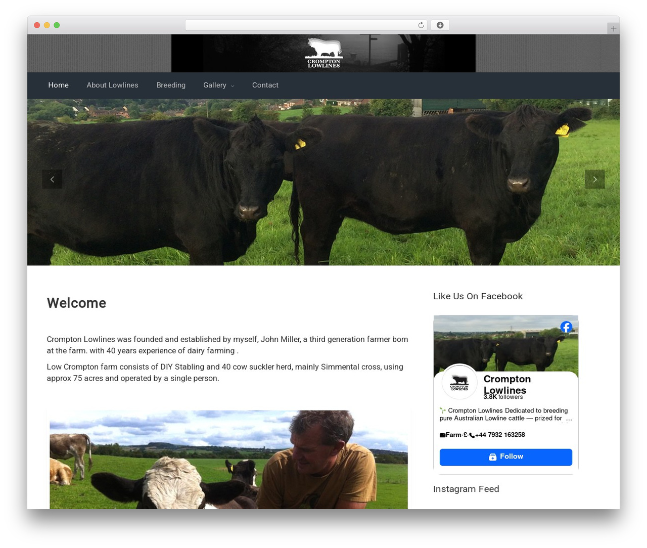 evolve WordPress website theme - cromptonlowlines.co.uk