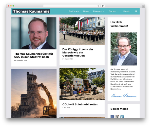 Forefront free WordPress theme - thomas-kaumanns.de