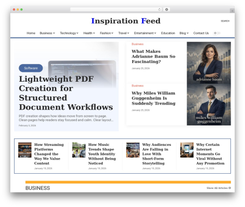 Foxiz core WordPress plugin - inspirationfeed.co.uk