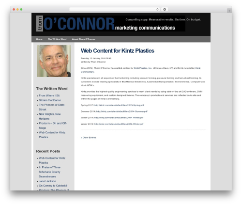 Gantry Theme for WordPress WordPress theme - thom-oconnor.com