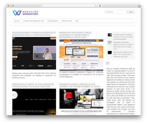 generic-site theme WordPress - annuaire-webmasters.com