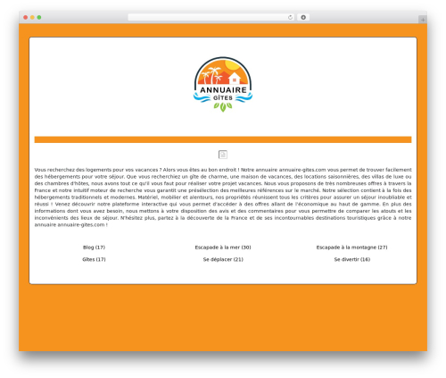 generic-site WordPress theme - annuaire-gites.com