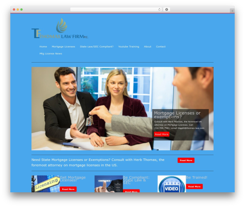 HeroPro WordPress theme - thomas-law.com