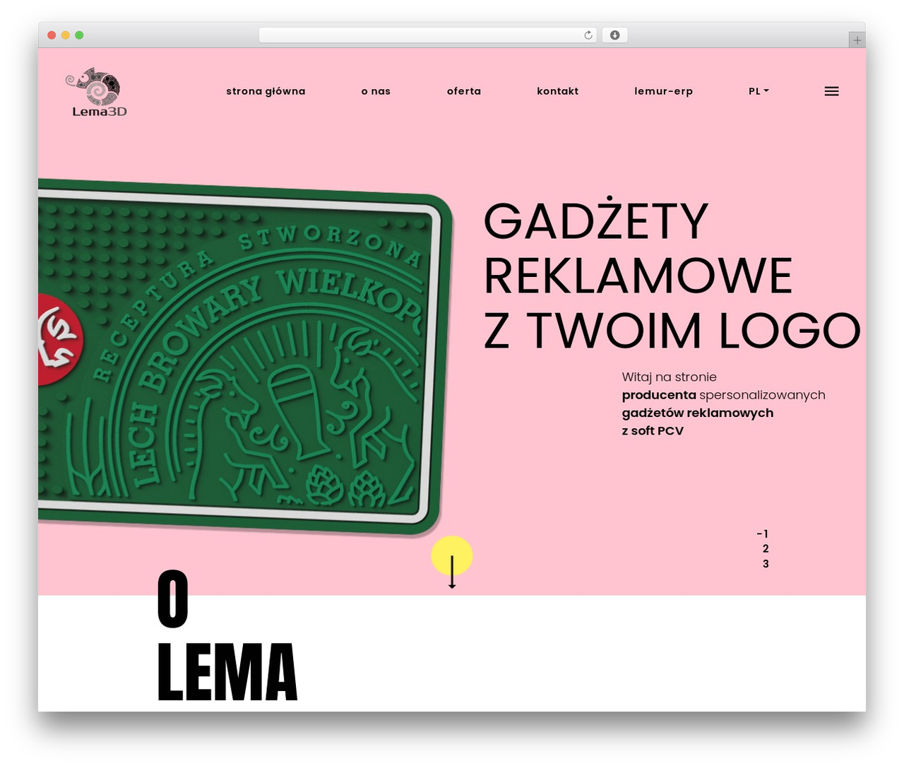 Lema3D WordPress theme - lema3d.pl