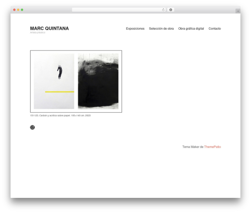 Maker WordPress theme - marcquintana.net