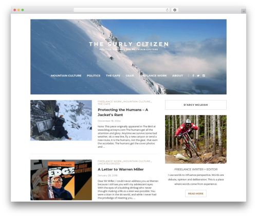 Solstice WordPress theme - thesurlycitizen.com
