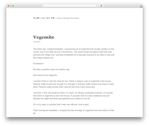 Theme WordPress Less - teleporthero.com