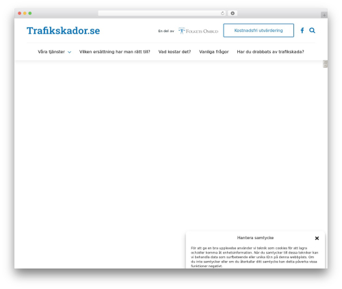 The Sceleton theme premium WordPress theme - trafikskador.se