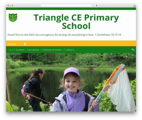 Triangle Primary School best WordPress theme - www.triangleprimary.org.uk