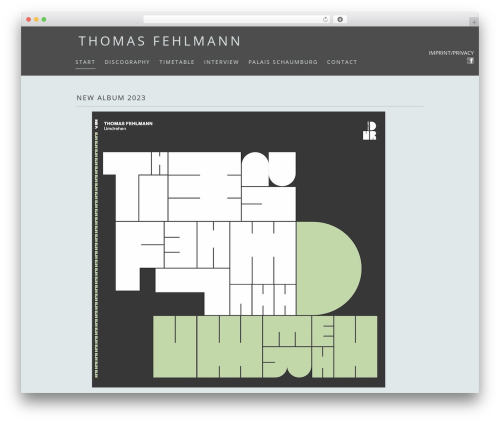Wordpress Foundation WP theme - thomasfehlmann.com