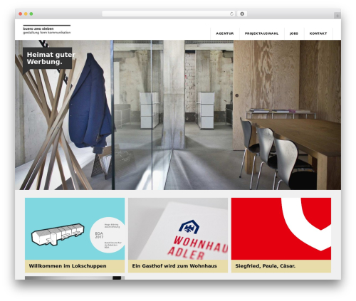 WordPress theme Infinite - buerozwosieben.de