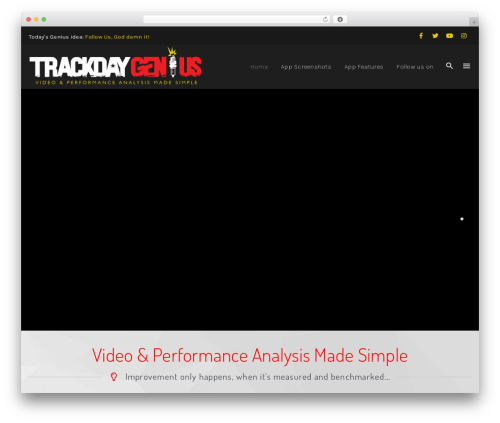 WordPress theme Verko - trackdaygenius.com