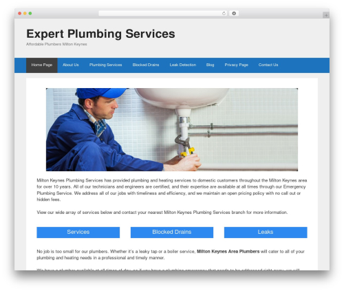 WordPress theme Custom Theme - ashthornplumbing.co.uk