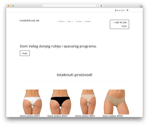 Woocommerce modal fly cart pro WordPress plugin - underwear.hr