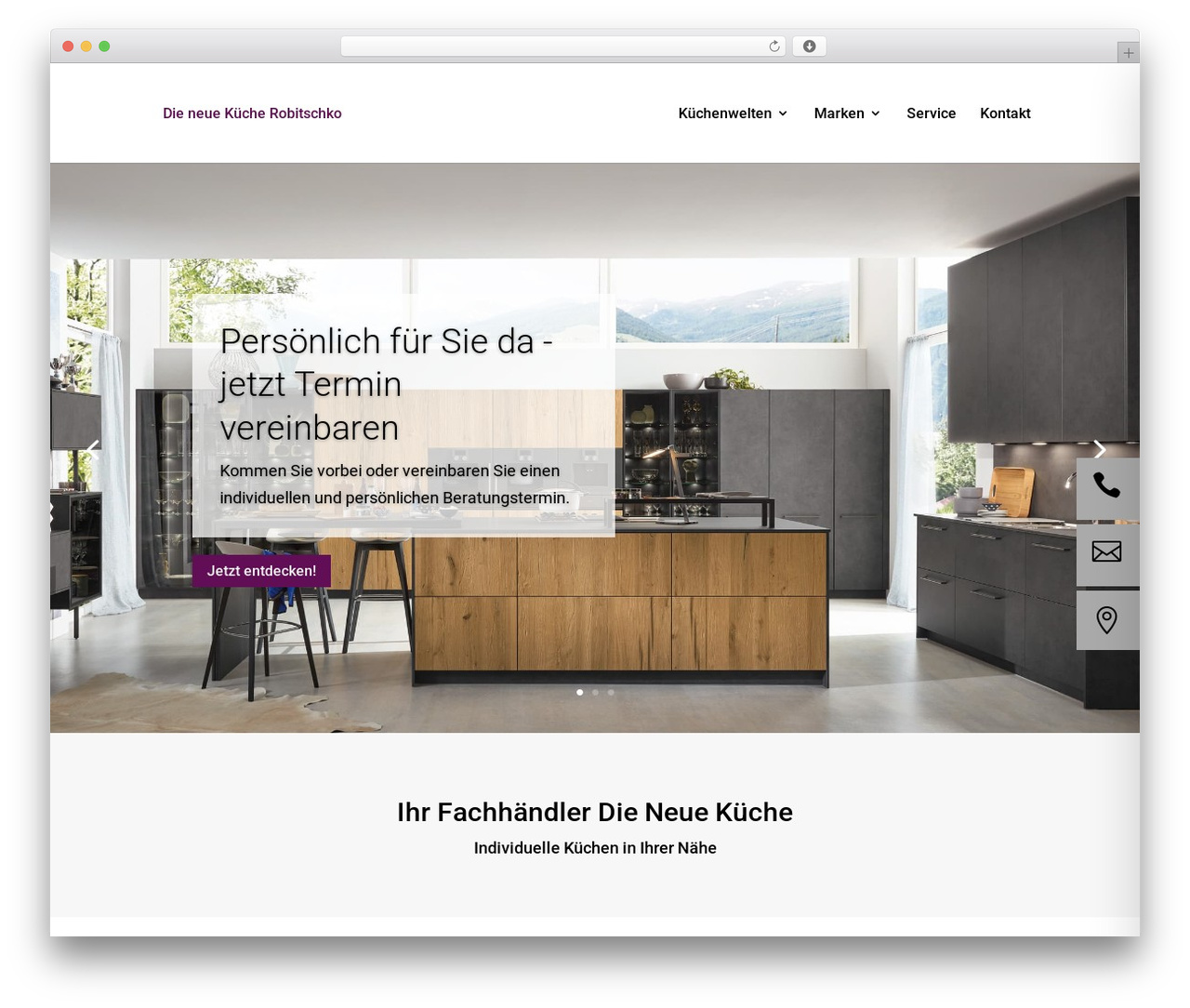 WordPress theme Divi - dieneuekueche.com