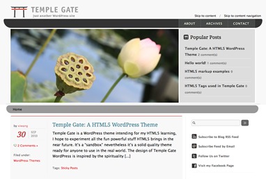 WordPress theme Temple Gate WordPress WordPress theme Temple Gate WordPress