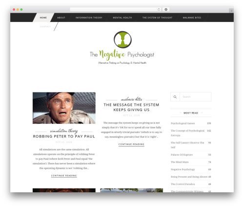 WordPress theme Tomas&Daisy - thenegativepsychologist.com