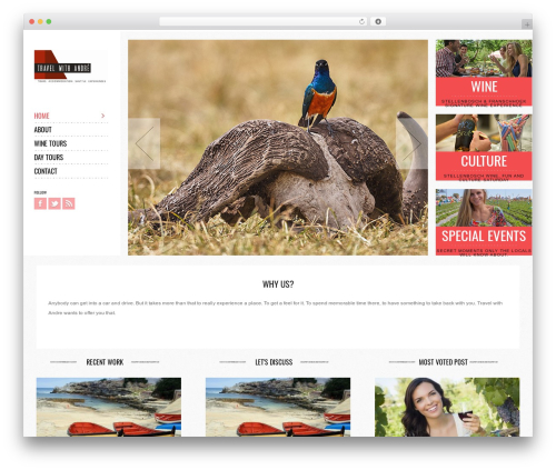 WordPress website theme Socha Responsive Theme - travelwithandre.co.za