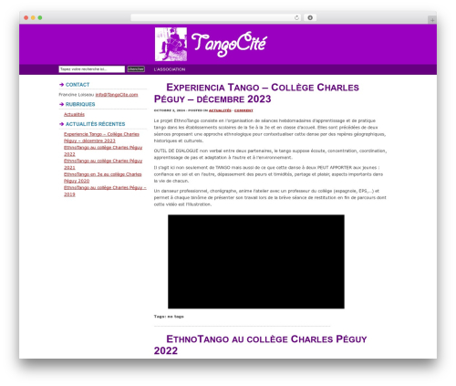 WordPress website theme X Effect - tangocite.com