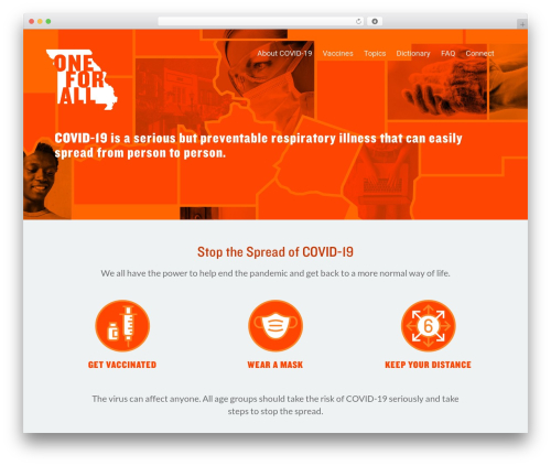 Flatbase WordPress website theme - oneforallmo.com