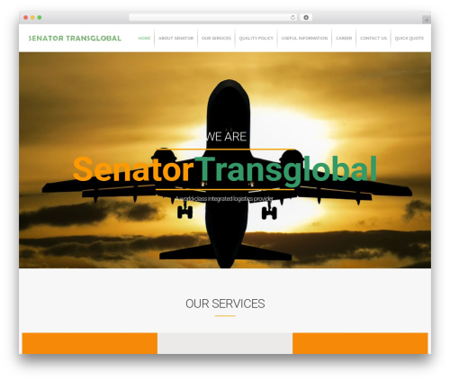 Rare WordPress theme - senatortransglobal.com