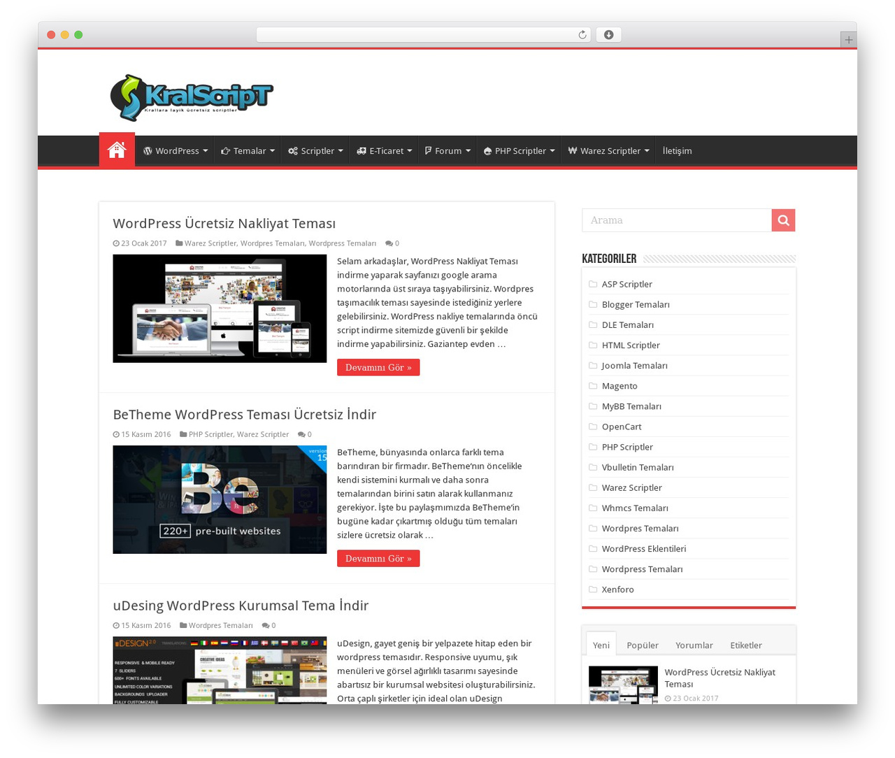 Theme WordPress Kral Script - kralscript.net Theme WordPress Kral Script - kralscript.net