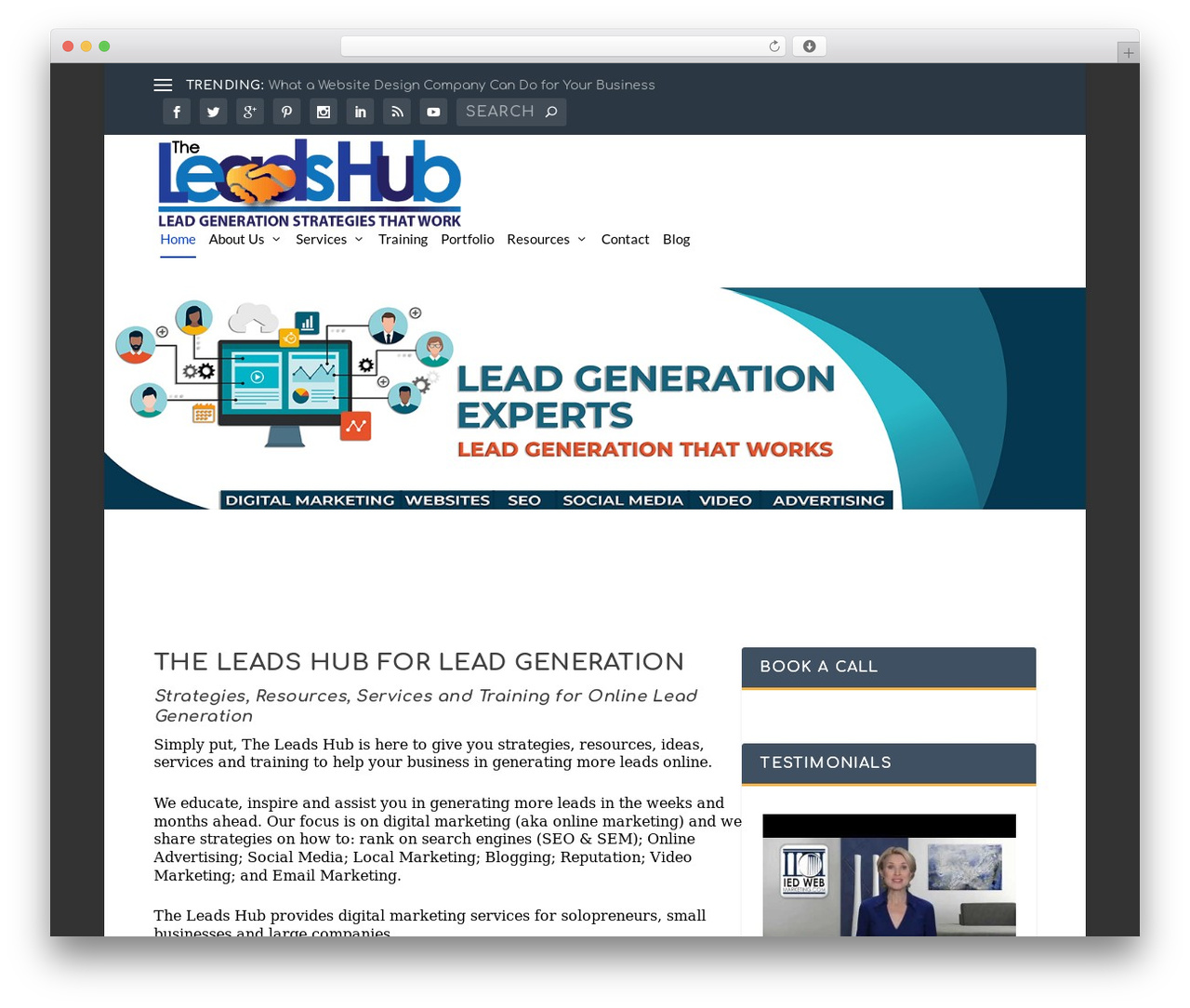 WordPress theme Extra - theleadshub.com