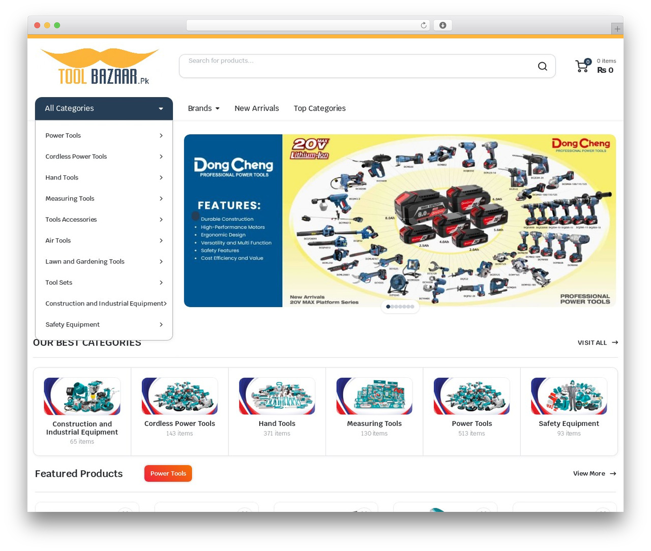 WordPress theme Partdo - toolbazaar.pk