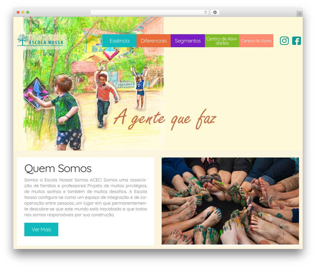 Escola Nossa WordPress theme - escolanossa.com.br