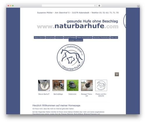 cherry WordPress theme - naturbarhufe.com