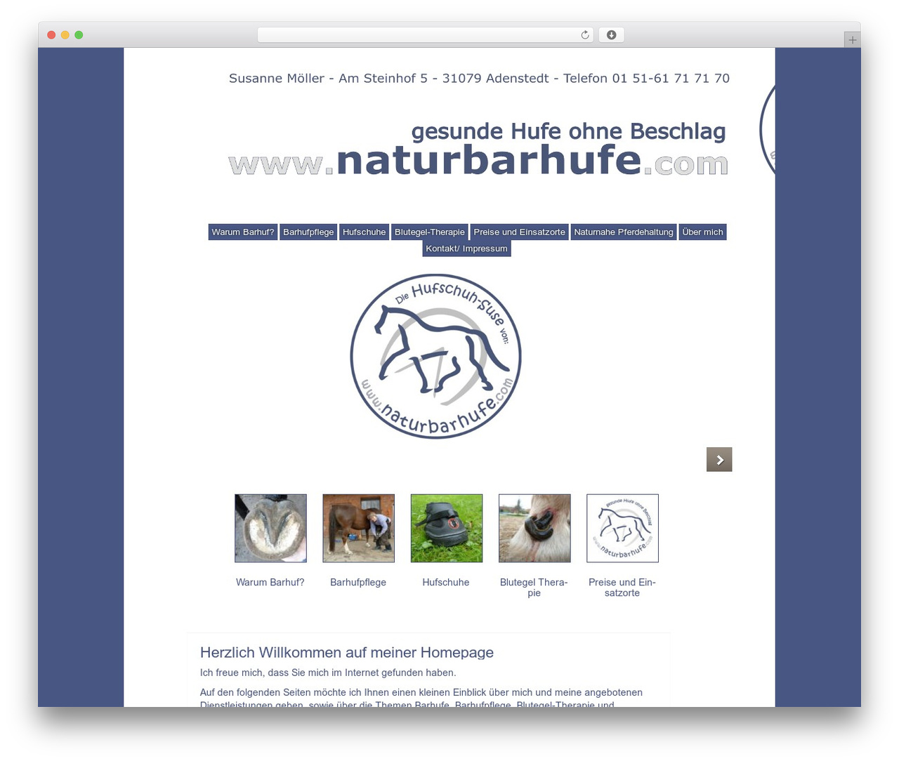 cherry WordPress theme - naturbarhufe.com