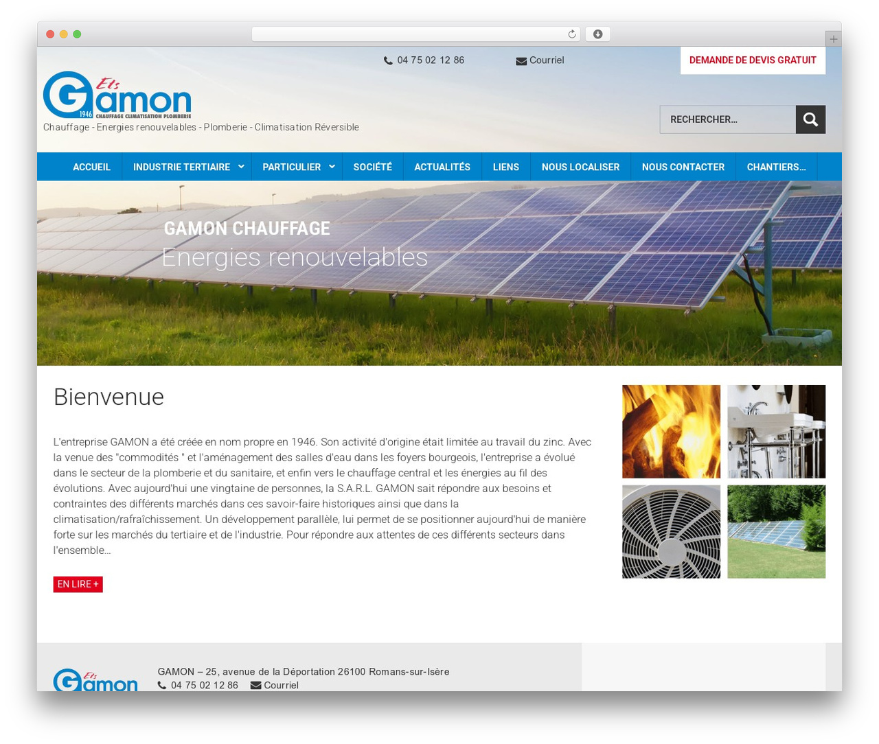 Theme WordPress Function Base - chauffage-drome.com