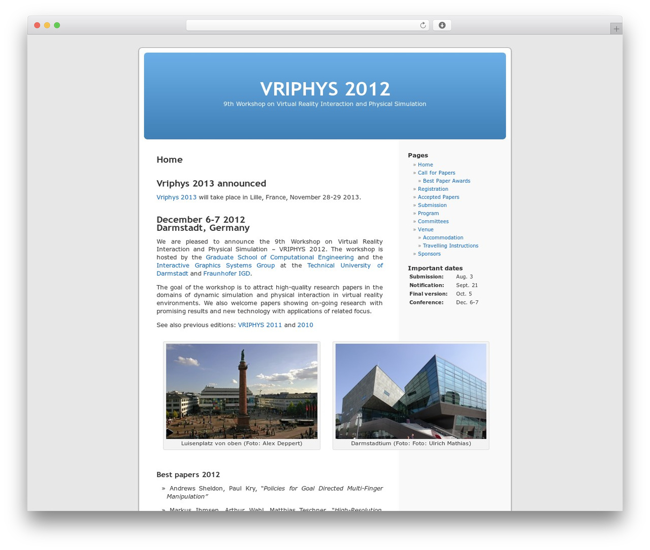 WordPress Default WordPress theme - vriphys2012.inrialpes.fr WordPress Default WordPress theme - vriphys2012.inrialpes.fr