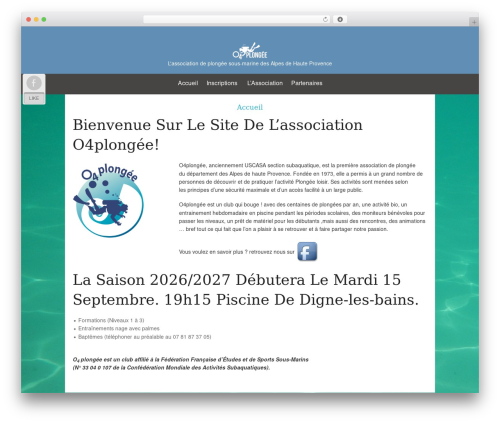 WordPress theme Osiris - o4plongee.fr