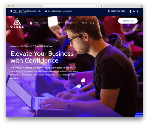 WordPress theme Techza - losangelesgeeks.com