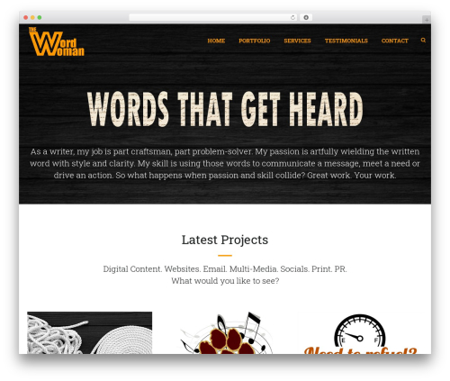 WordPress website theme Lambda - thewordwoman.com