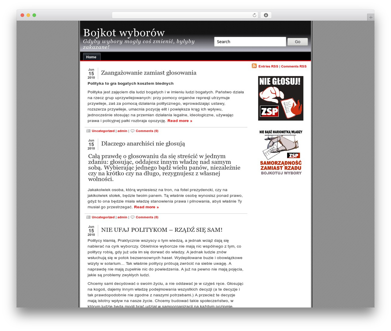alibi theme WordPress - wybory.zsp.net.pl