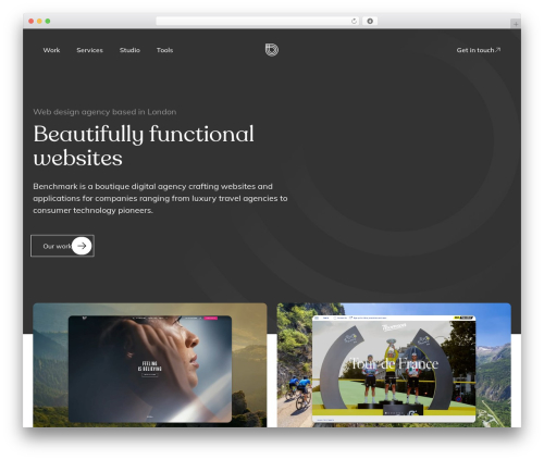 Barebones WordPress theme - benchmark.co.uk