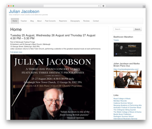 Bootstrap Basic WordPress theme free download - julianjacobson.com