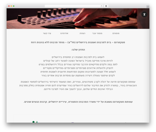 Divi single builder WordPress plugin - spectrum-jlm.org.il