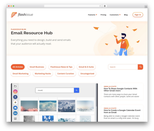 Flashissue WordPress theme - flashissue.com/blog