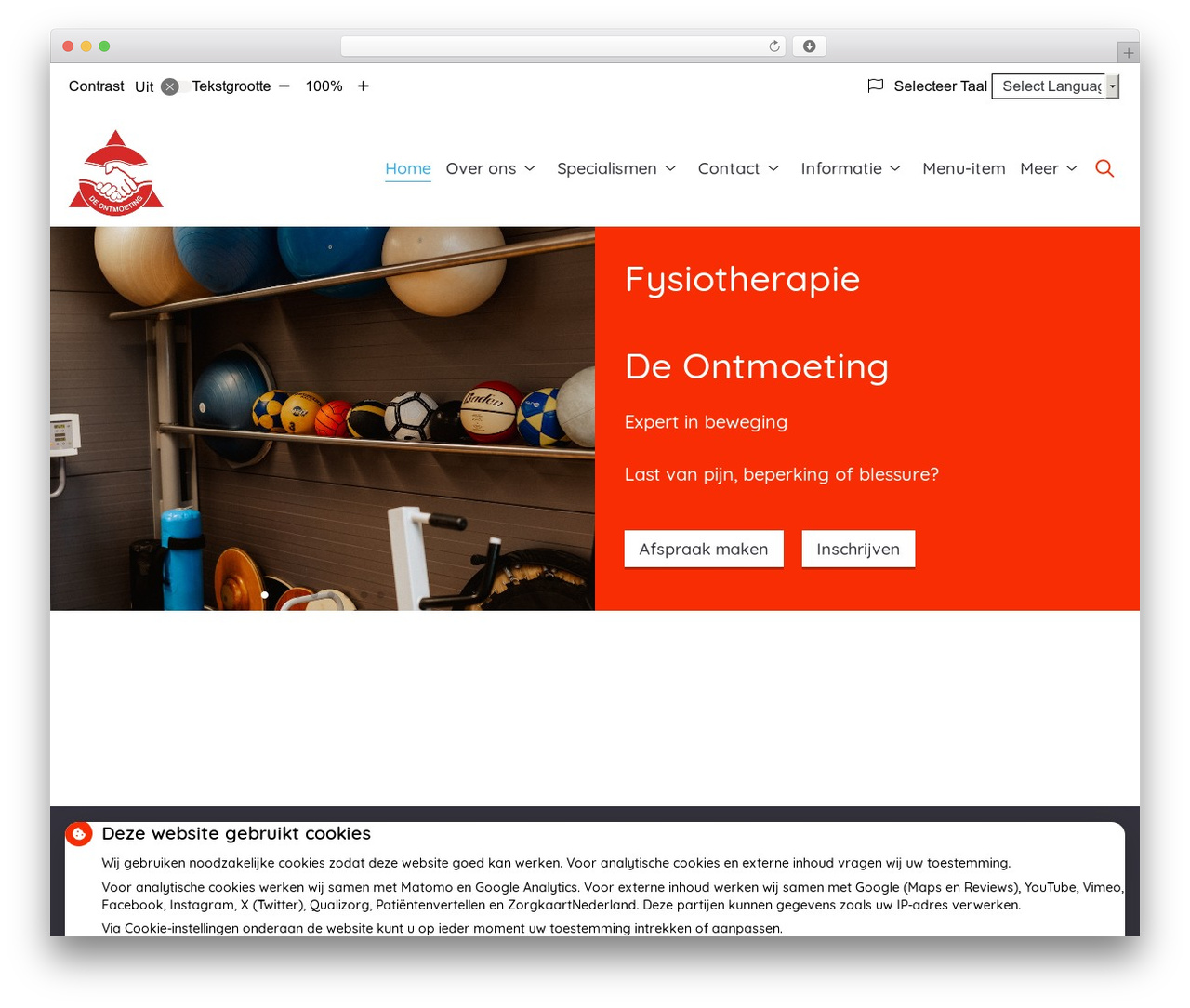 Flexdesign parent theme WordPress - fysiotherapiedeontmoeting.nl