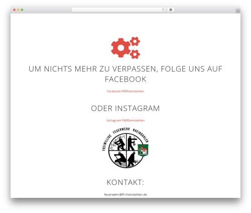 Impreza WordPress website theme - ff-rheindahlen.de