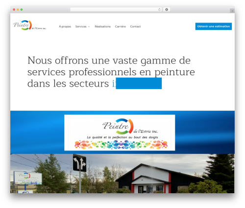 Theme shark WordPress theme - lepeintredelestrie.com