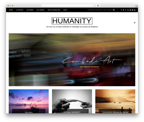 WordPress theme Piemont - projet-humanity.com