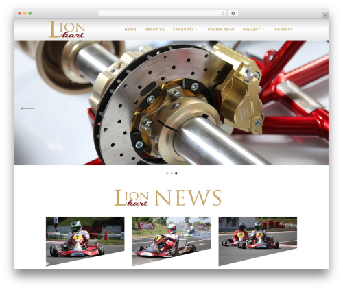 WordPress website theme Conall - lion-kart.com