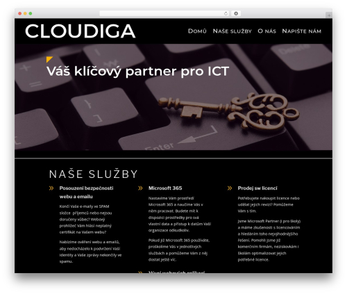 Divi premium WordPress theme - cloudiga.cz